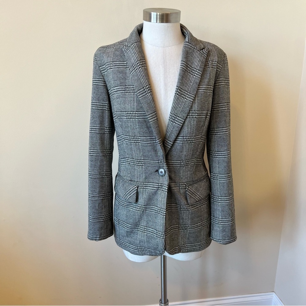 Jason Wu Plaid Check Patterned Blazer Jacket 17526 - image 6